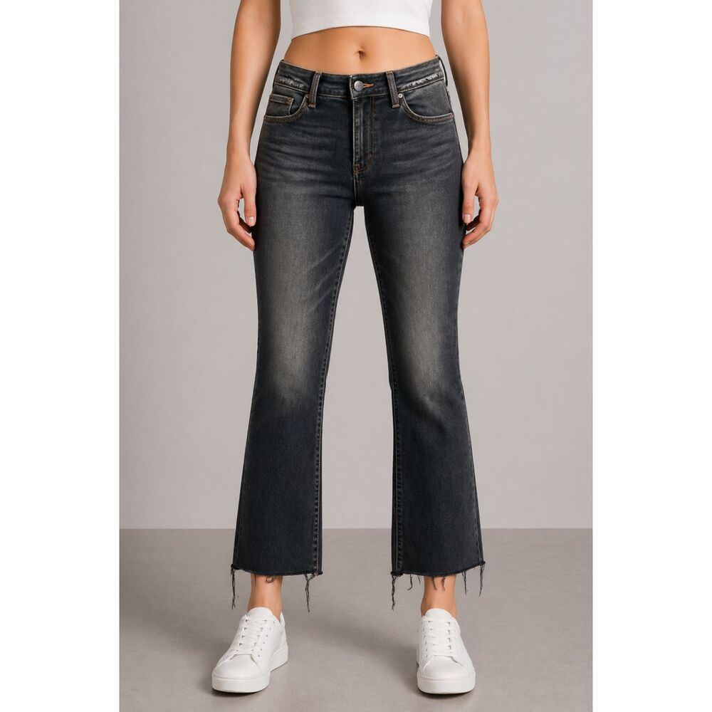 Judy Blue Slim Bootcut High Rise Jeans Black Washed 30